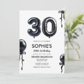 30e verjaardag uitnodiging 30 jaar (Staand voorkant)