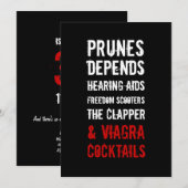 30e verjaardag uitnodiging - Geezers & Oude Folken (Voorkant / Achterkant)