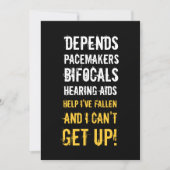 30e verjaardag Uitnodigingen - Oude Folken (Voorkant)