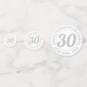 30e verjaardag van de geboorte Persoonlijk Confetti (Achterkanten)