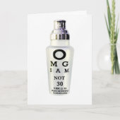 30e verjaardag van de geboortekaart kaart (Voorkant)