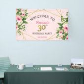 30e verjaardag van de roze Floral Spandoek (Beurs)