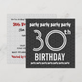 30e verjaardag van de steenkoolstaven en de witte kaart (Voorkant / Achterkant)