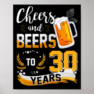 30e verjaardag van de verkiezingen van 30 jaar poster