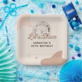 30e verjaardag viering 70s Retro Disco Feest Papieren Bordje (Feest)