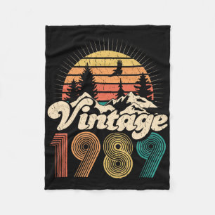 30e verjaardagscadeaus - Vintage 1989 Wandelen Vro Fleece Deken
