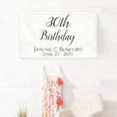30e verjaardagsfeest gepersonaliseerde banner (Insitu)