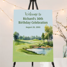 30e Verjaardagsfeest Golf Mannen Welkom