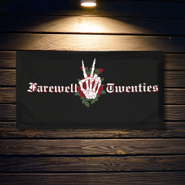 30e verjaardagsfeest - RIP 20s begrafenis voor twi Spandoek