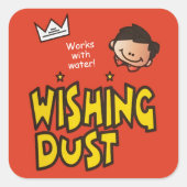 30e verjaardagsfeest wensen stof vierkante sticker (Voorkant)