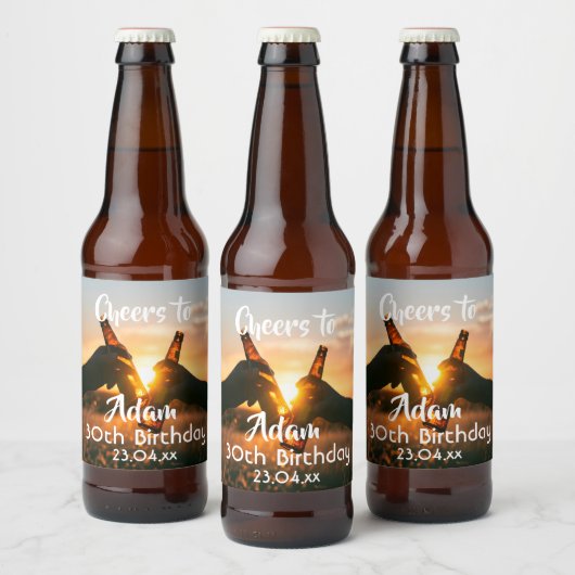 30e verjaardagsfeestje bierbrouwerijen bier etiket (Flessen)