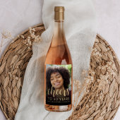 30e verjaardagsfeestje foto proost wijn etiket