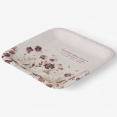 30e verjaardagsfeestje pompoen Wildflower Custom Papieren Bordje (Gebogen)