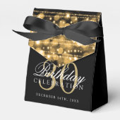 30e verjaardagsfeestje Sparkles Gold Bedankdoosjes (Voorkant Zijde)