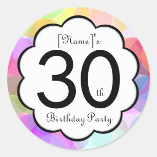 30e verjaardagsfeestje Sticker
