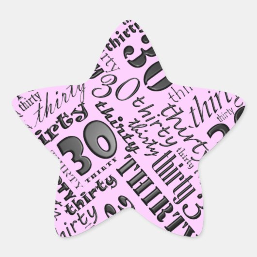 30e verjaardagsfeestje Sticker (Voorkant)
