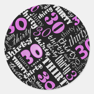 30e verjaardagsfeestje Sticker
