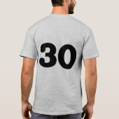 30e verjaardagsfeestje T-shirt (Achterkant)