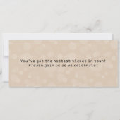 30e Verjaardagsfeestje Uitnodiging Zandticket (Achterkant)