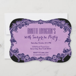 30e verrassingsdag Paarse Vintage V06G1 Kaart