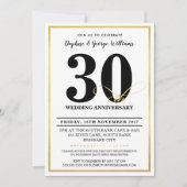 30ÈME ANNIVERSAIRE DE MARIAGE CARTES D'INVITATION  (Devant)