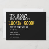 30ème anniversaire - invitation Dix x 3 (Dos)