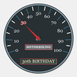 30ème Autocollant d'anniversaire