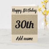 30ème carte d'anniversaire personnalisée par (Fleur jaune)