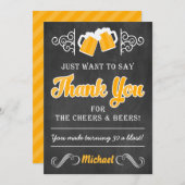 30ème carte de remerciements d'anniversaire (Devant / Derrière)