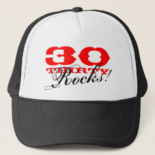 30ème Casquette   d'anniversaire trente roches !