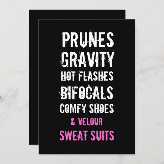 30ème Invitation d'anniversaire - dames et (Devant / Derrière)