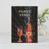 30ème invitation de fête d'anniversaire (Debout devant)
