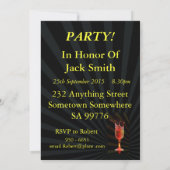 30ème invitation de fête d'anniversaire (Dos)