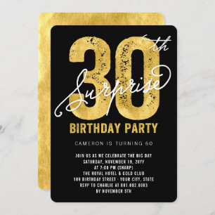 30ème invitation de fête d'anniversaire de
