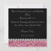 30ème Invitation de fête d'anniversaire de BLING (Dos)
