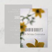 30ème Invitation florale de célébration (Devant / Derrière)