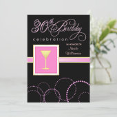 30ème Invitations de fête d'anniversaire - avec le (Debout devant)