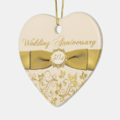 30ème Ornement de Noël d'anniversaire de mariage (Gauche)