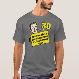 30ème T-shirt de cadeaux d'anniversaire