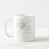 30ème tasse d'anniversaire de mariage de damassé (Gauche)