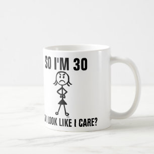 30èmes tasses de café d'anniversaire, drôles