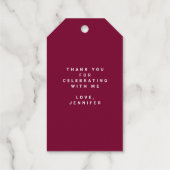 30ste verjaardag Cocktail Party Cadeaulabels (Achterkant)