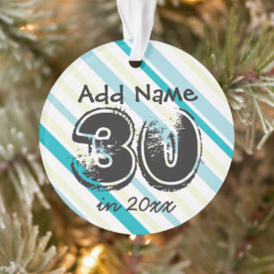 30ste Verjaardag Gepersonaliseerd Ornament