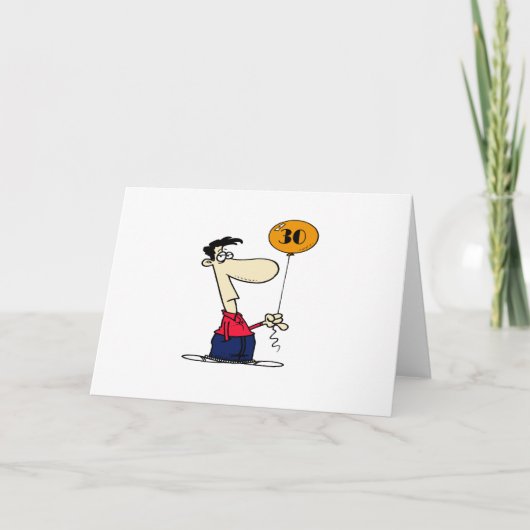 30ste Verjaardag Kaart (Voorkant)