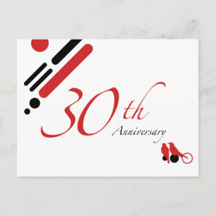 30ste verjaardag (mod vogels) briefkaart