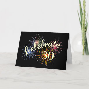 30ste verjaardag vieren kaart