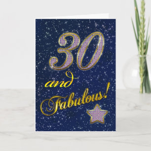 30ste verjaardag voor iemand Fabulous Kaart
