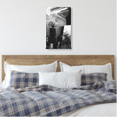 30ter Rue Gassendi Paris Black White Canvas Afdruk (Insitu (Slaapkamer))