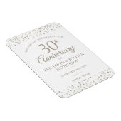30th Anniversary Save the Date Harten Confetti Magneet (Rechterzijde)