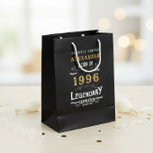 30th Birthday 1996 Add Name Legend Black Gold Medium Cadeauzakje